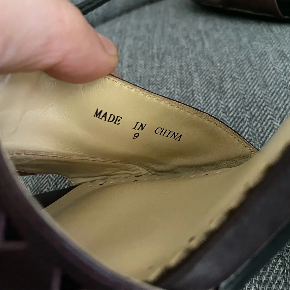 •Anthropologie Caley tie semi wedge sandal• Size 9 - Picture 8 of 10